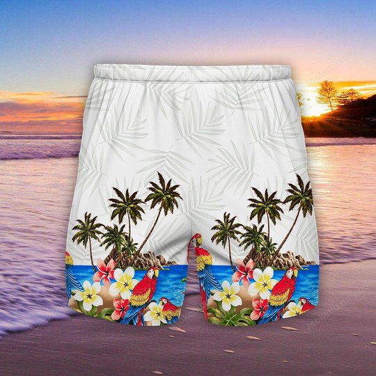 Alternative view of CA Brive parrot Hawaiian Shirt