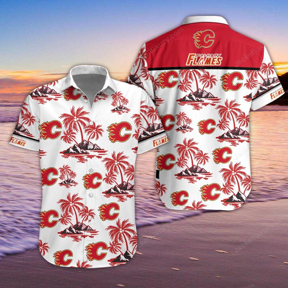 Calgary Flames Hawaiian Shirt 4