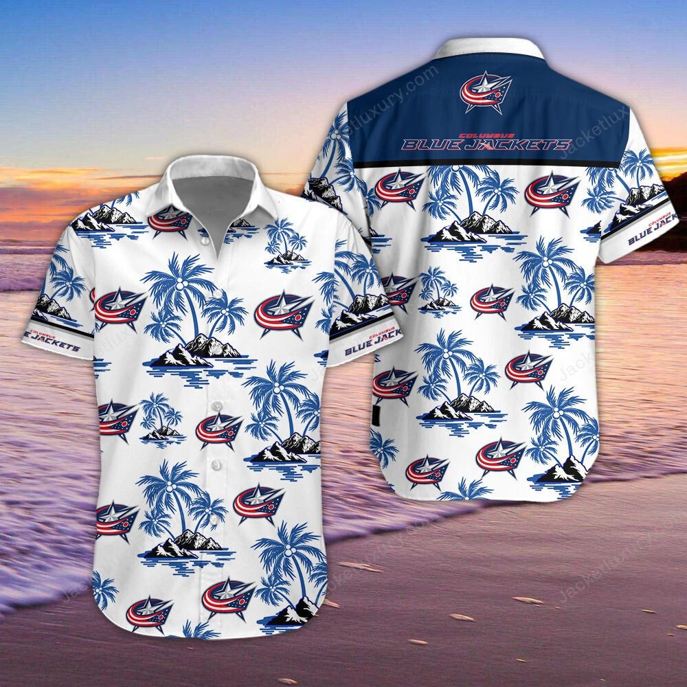 Columbus Blue Jackets Hawaiian Shirt 4