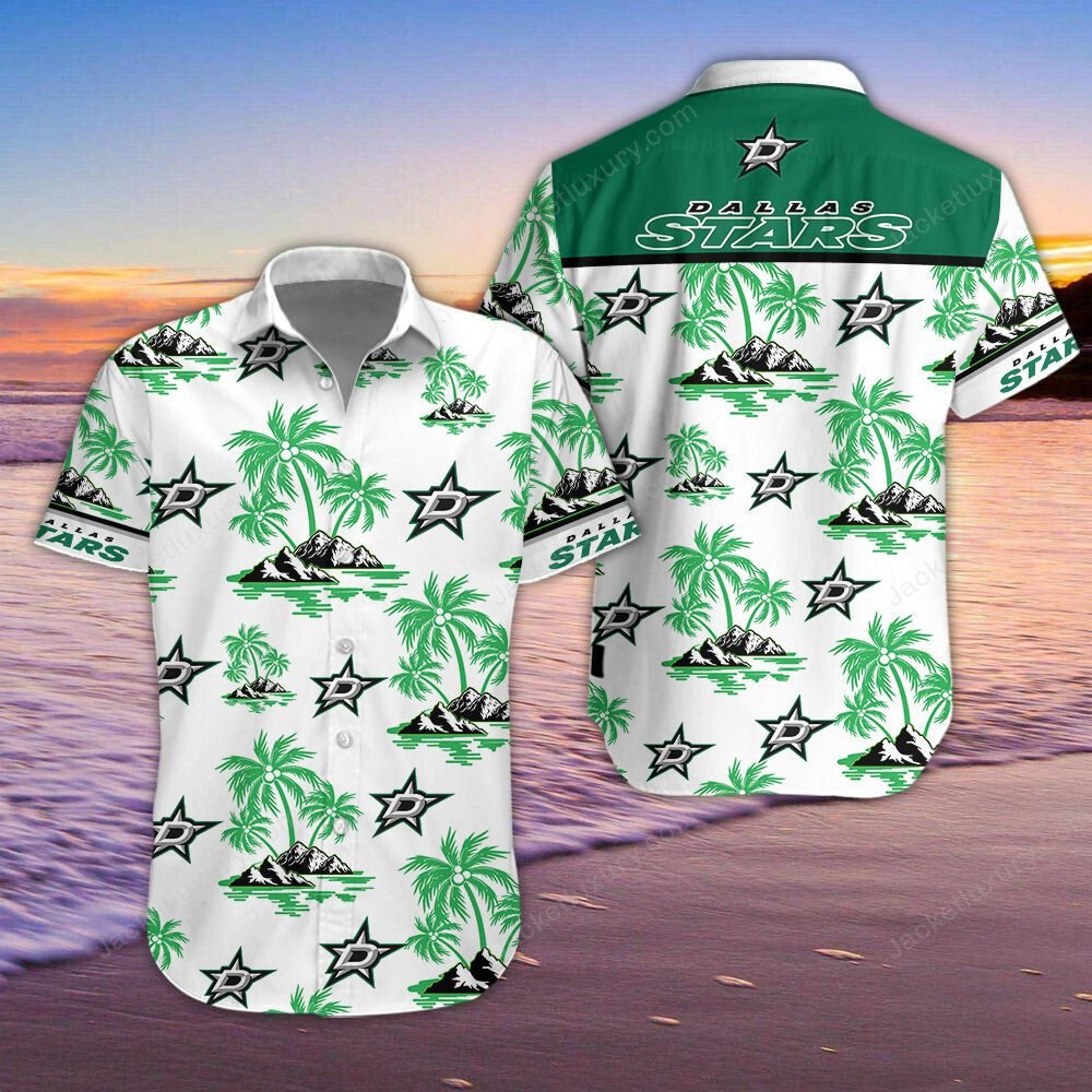 Dallas Stars Hawaiian Shirt 4