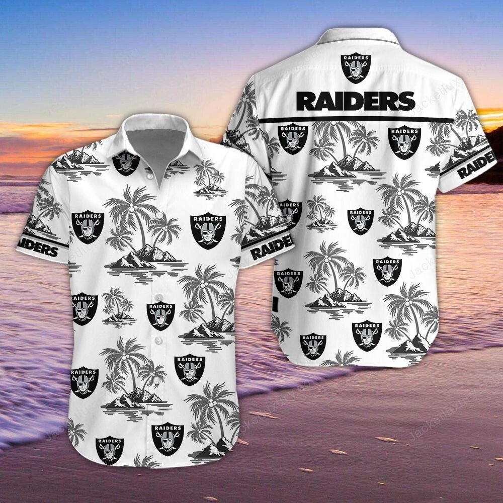 Oakland Raiders Hawaiian Shirt 4