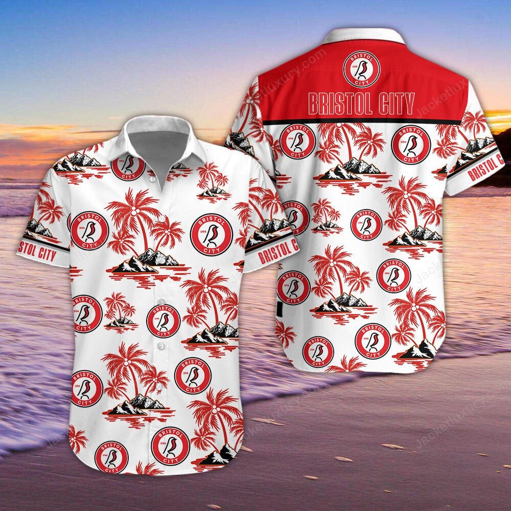 Bristol City 3D Hawaiian Shirt, Shorts 5