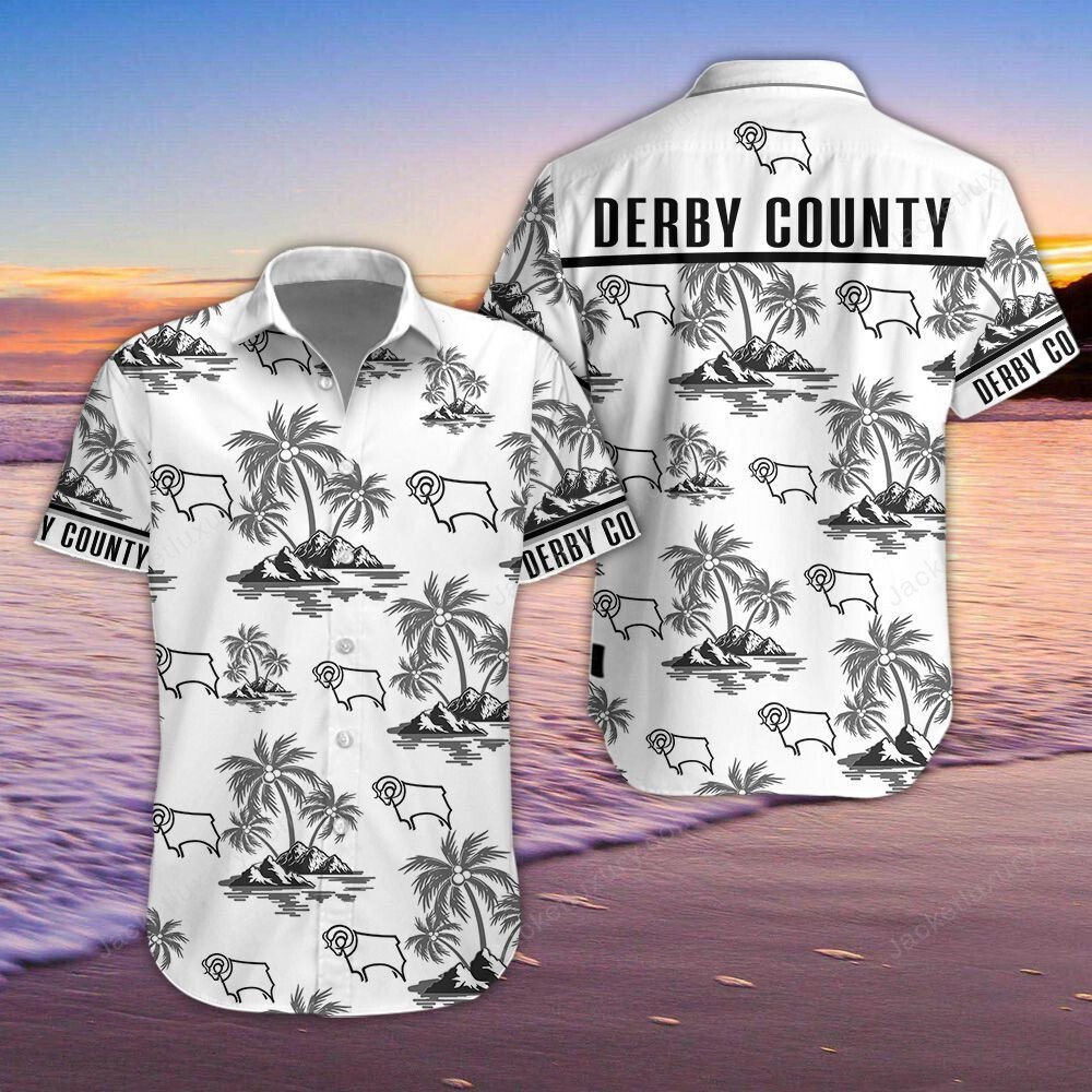 Derby County 3D Hawaiian Shirt, Shorts 4
