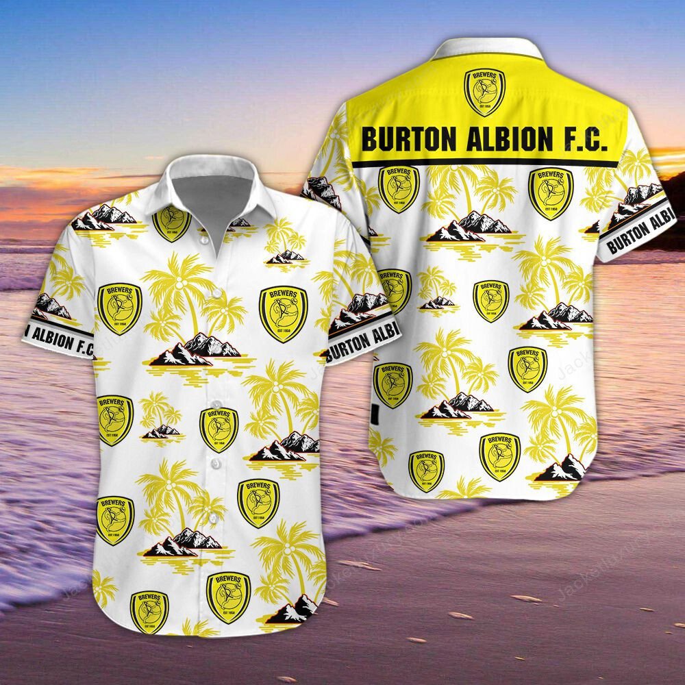 Burton Albion 3D Hawaiian Shirt, Shorts 4
