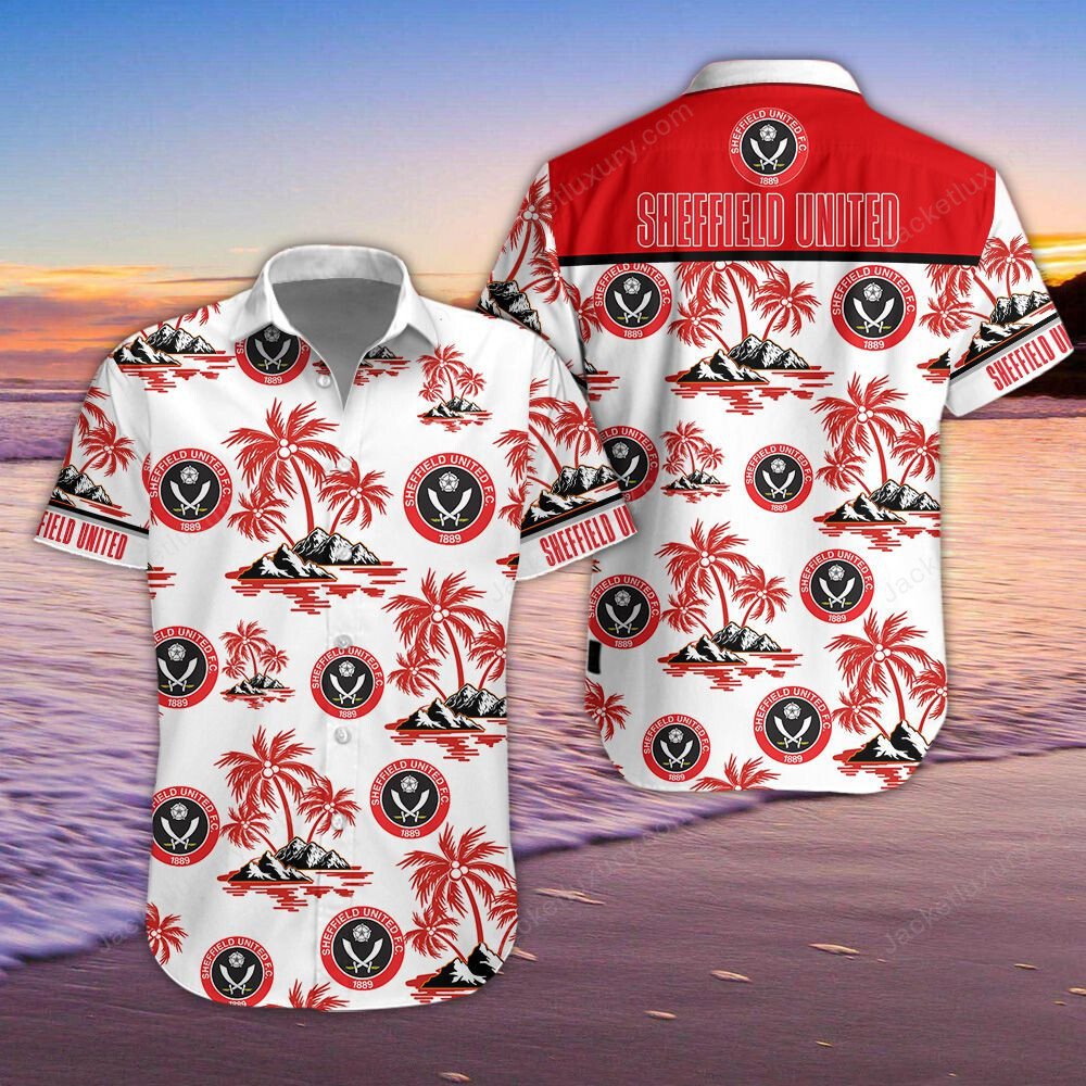 Sheffield United F.C 3D Hawaiian Shirt, Shorts 4
