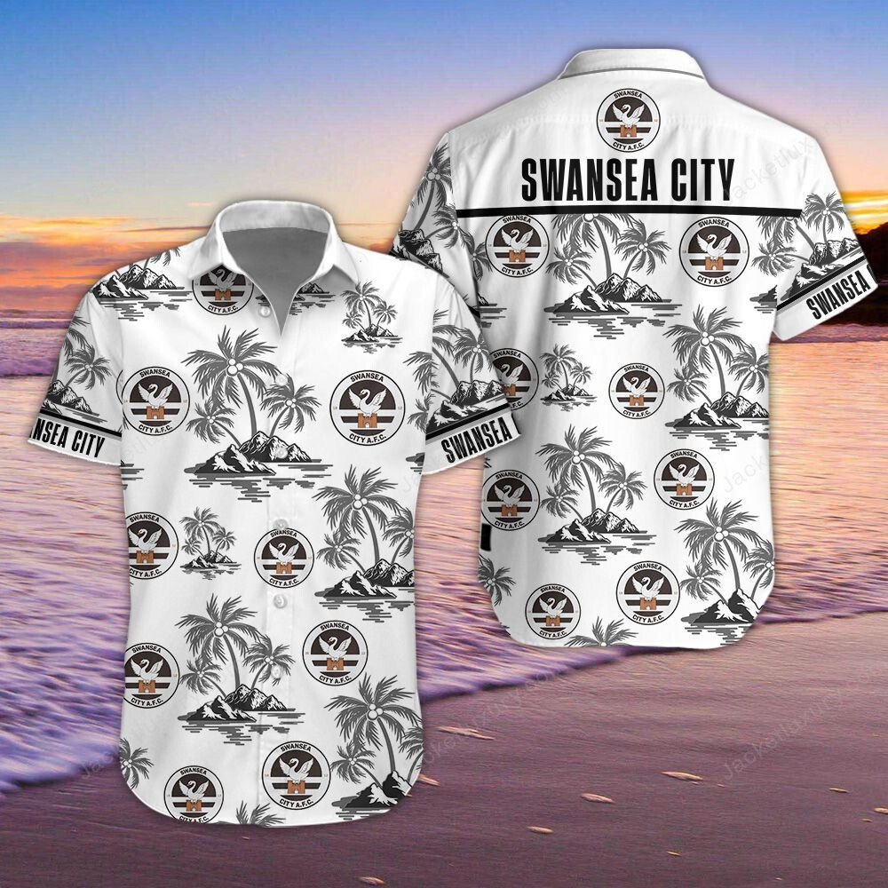 Swansea City A.F.C 3D Hawaiian Shirt, Shorts 4