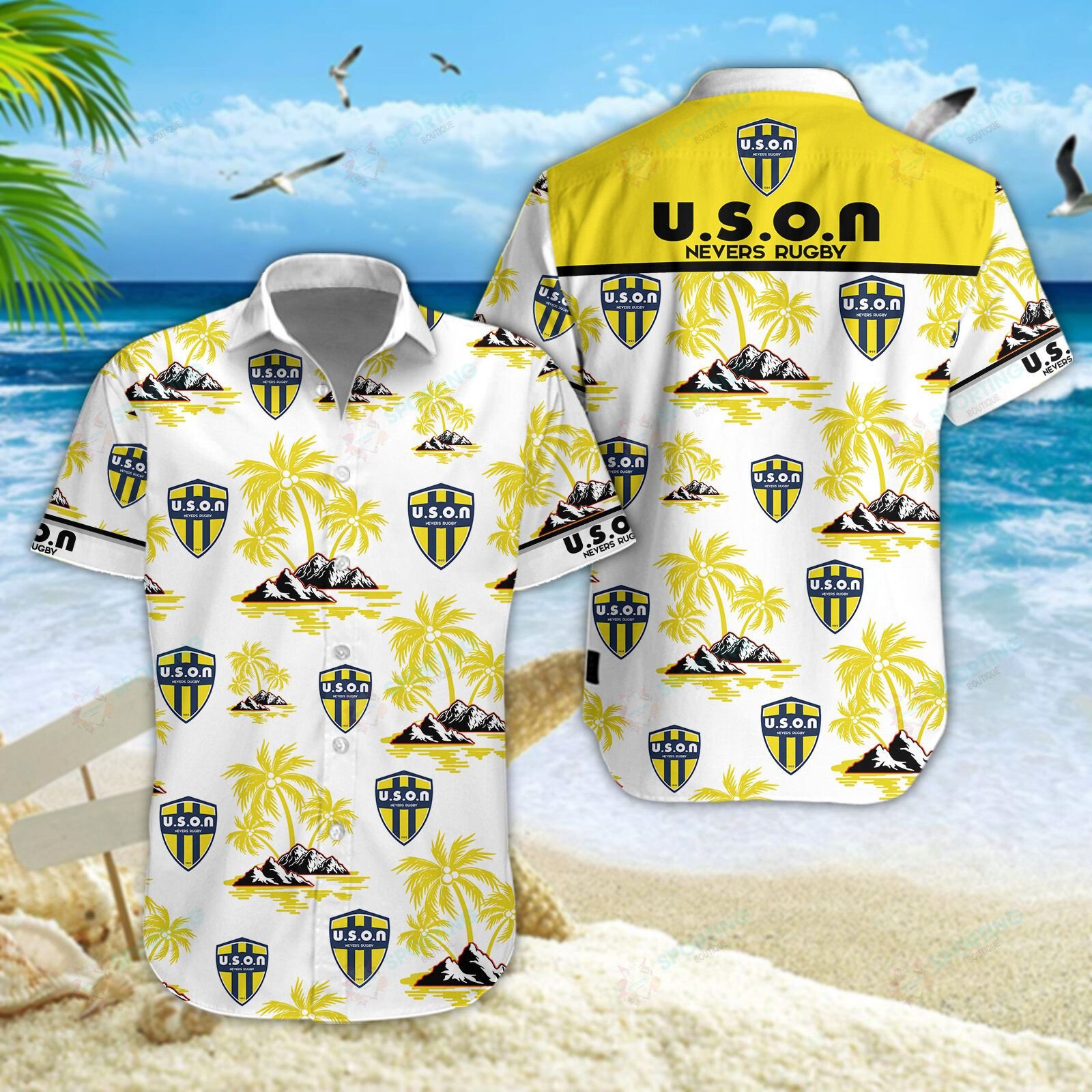 USON Nevers 3D Hawaiian Shirt, Shorts 4