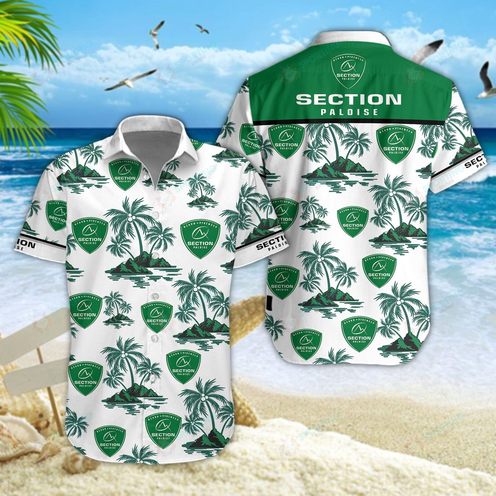 Section Paloise 3D Hawaiian Shirt, Shorts 4