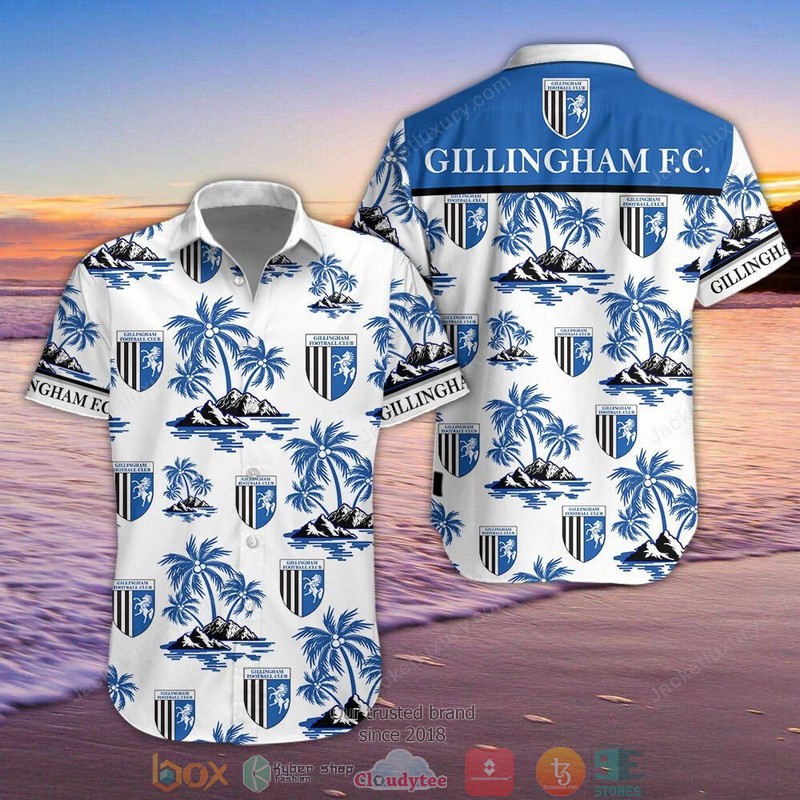 Gillingham 3D Hawaiian Shirt, Shorts 6