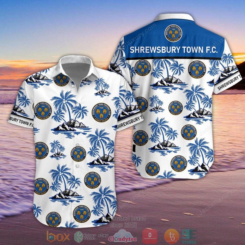 Shrewsbury Town 3D Hawaiian Shirt, Shorts 6