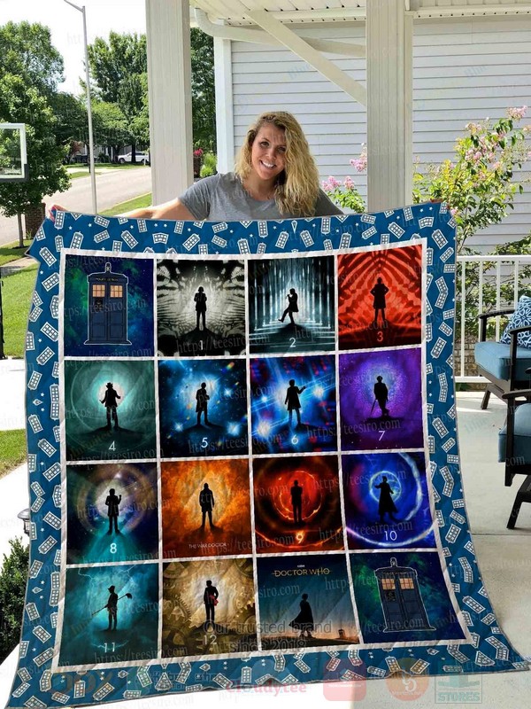 HOT Doctor Who Blue Luxury Quilt 2