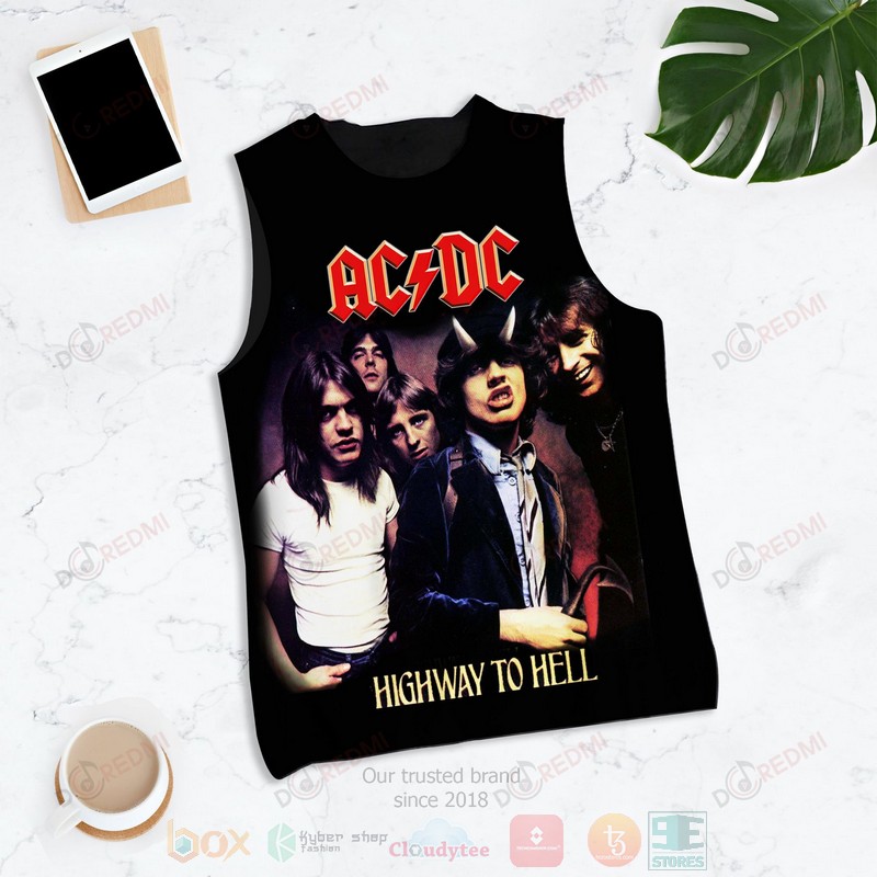 HOT AC DC Highway to Hell 3D Tank Top 6