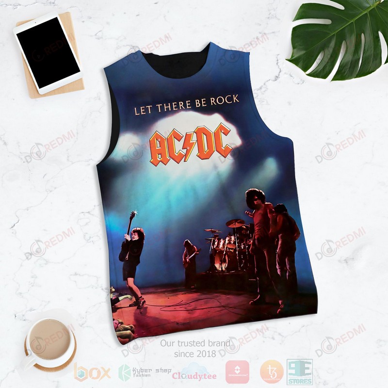 HOT AC DC Let There Be Rock 3D Tank Top 1