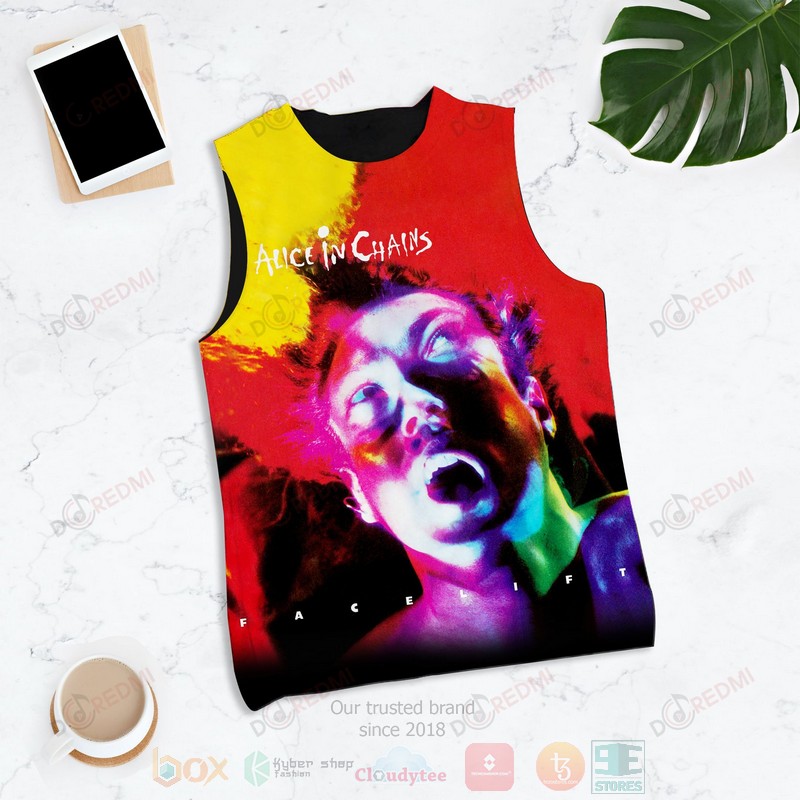 HOT Alice In Chains Facelift 3D Tank Top 1