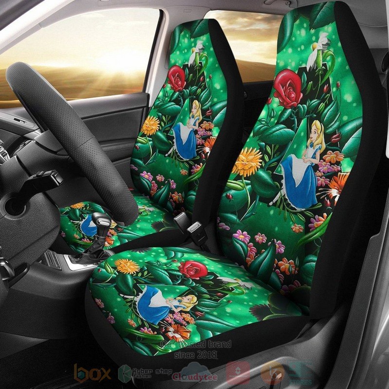HOT Alice In The Wonderland Magical Creatures Disney Cartoon Car Seat Cover 8