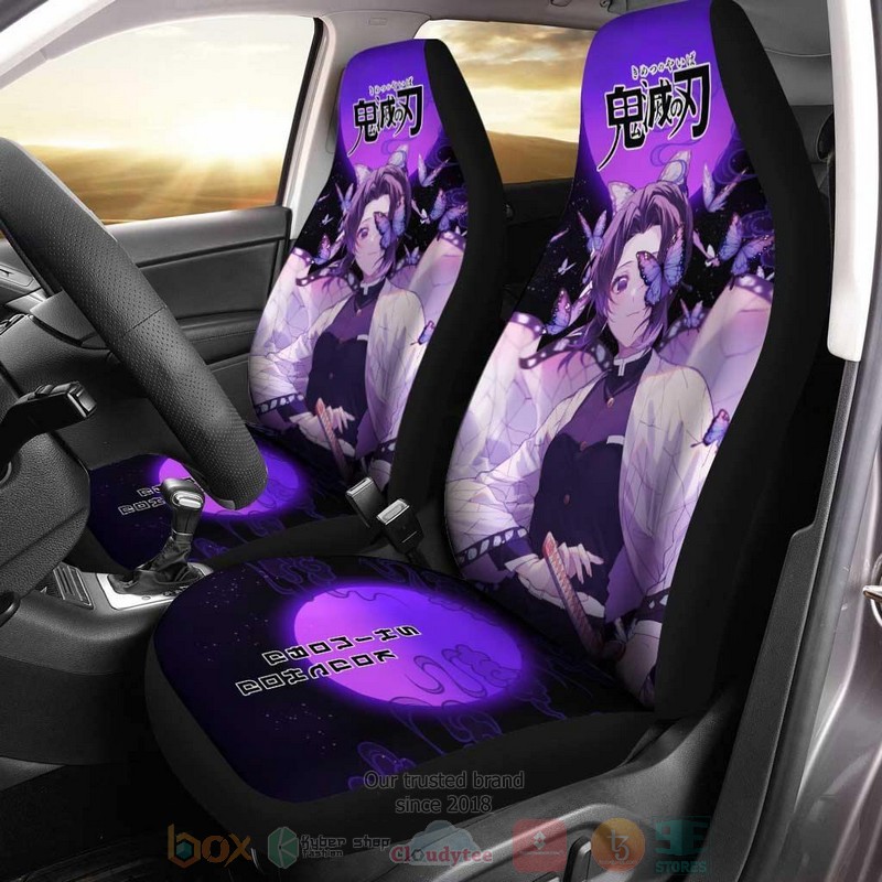 BEST Anime Shinobu Kocho Demon Slayer Anime Car Seat Covers 7