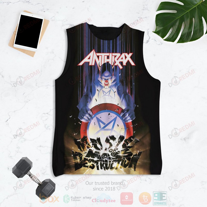 HOT Anthrax Spreading the Disease 3D Tank Top 4