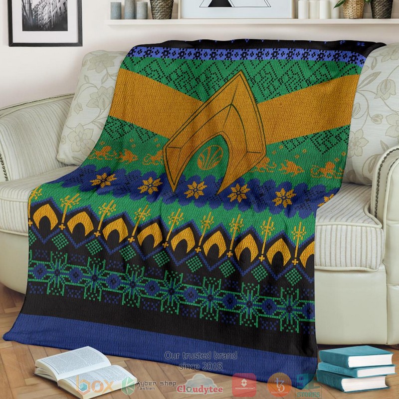 BEST Aquaman Christmas Soft Blanket 3 BEST Aquaman Christmas Soft Blanket - Image 3