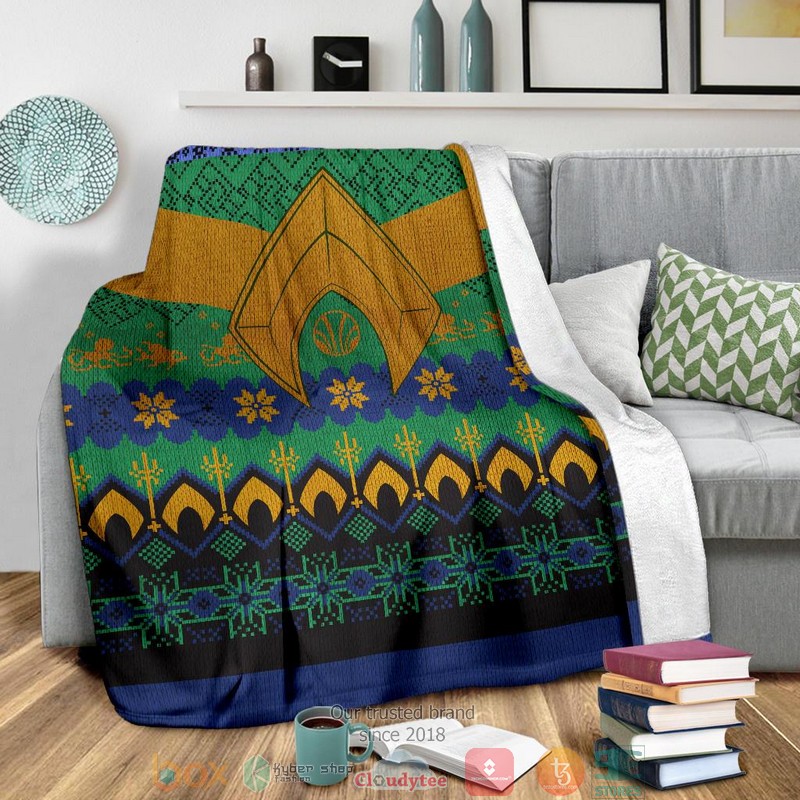 BEST Aquaman Christmas Soft Blanket 4 BEST Aquaman Christmas Soft Blanket - Image 4