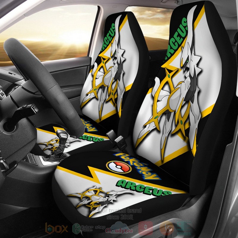 HOT Arceus Anime Pokemon 3D Seat Car Cover 8