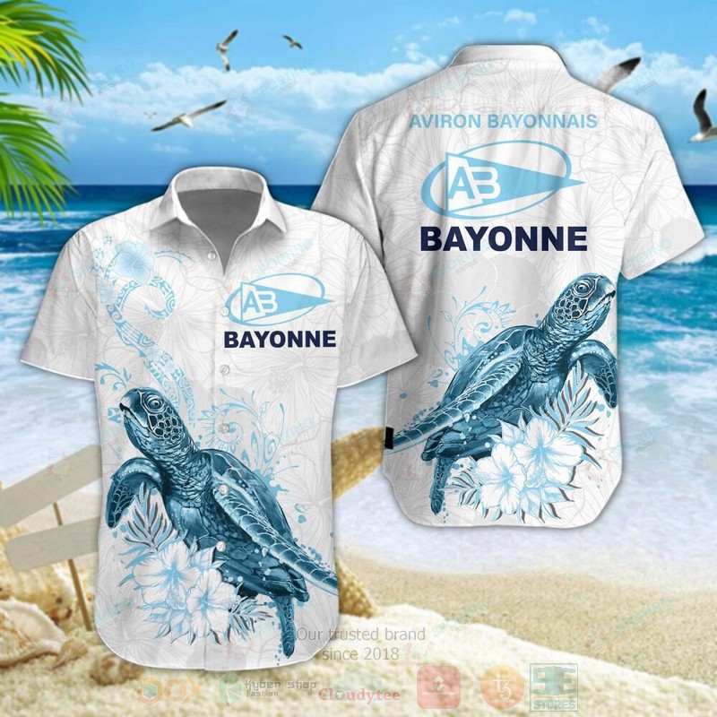 STYLE Aviron Bayonnais Turtle Shorts Sleeve Hawaii Shirt, Shorts 5