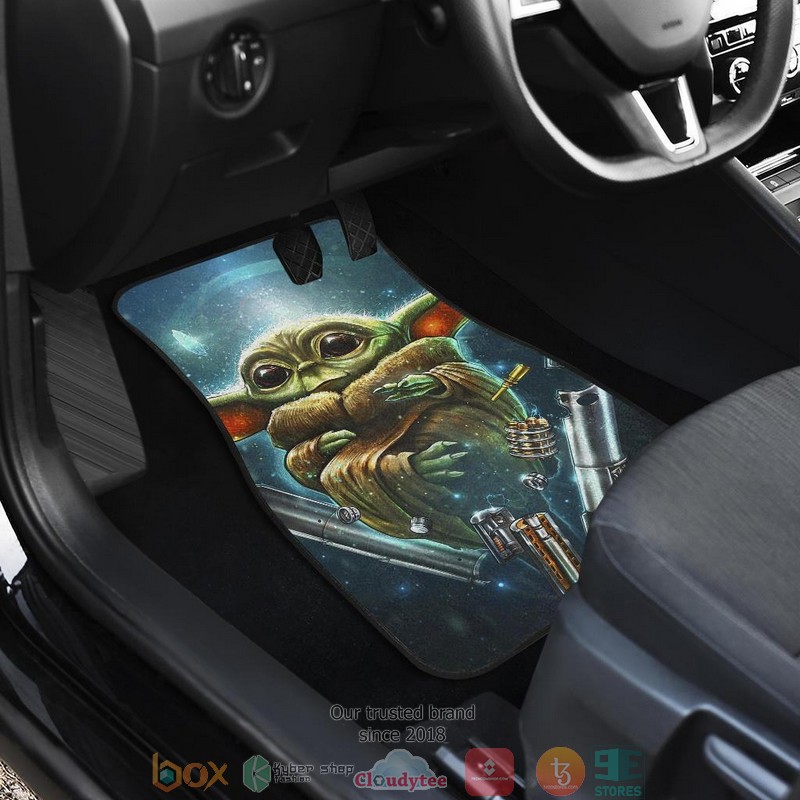 BEST Baby Yoda Art The Mandalorian Star Wars Car Floor Mat 3
