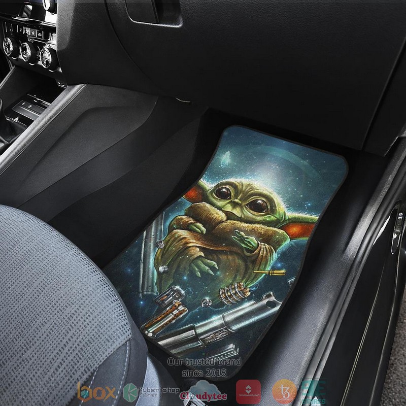 BEST Baby Yoda Art The Mandalorian Star Wars Car Floor Mat 4