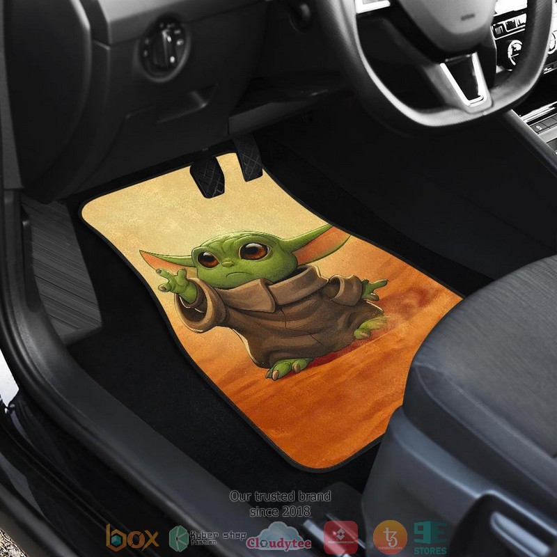 BEST Baby Yoda The Mandalorian Movies Car Floor Mat 3