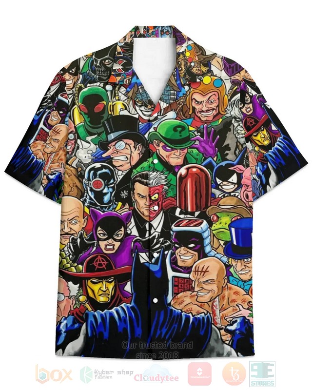 STYLE Batman vs Villain Short Sleeve Hawaii Shirt 4