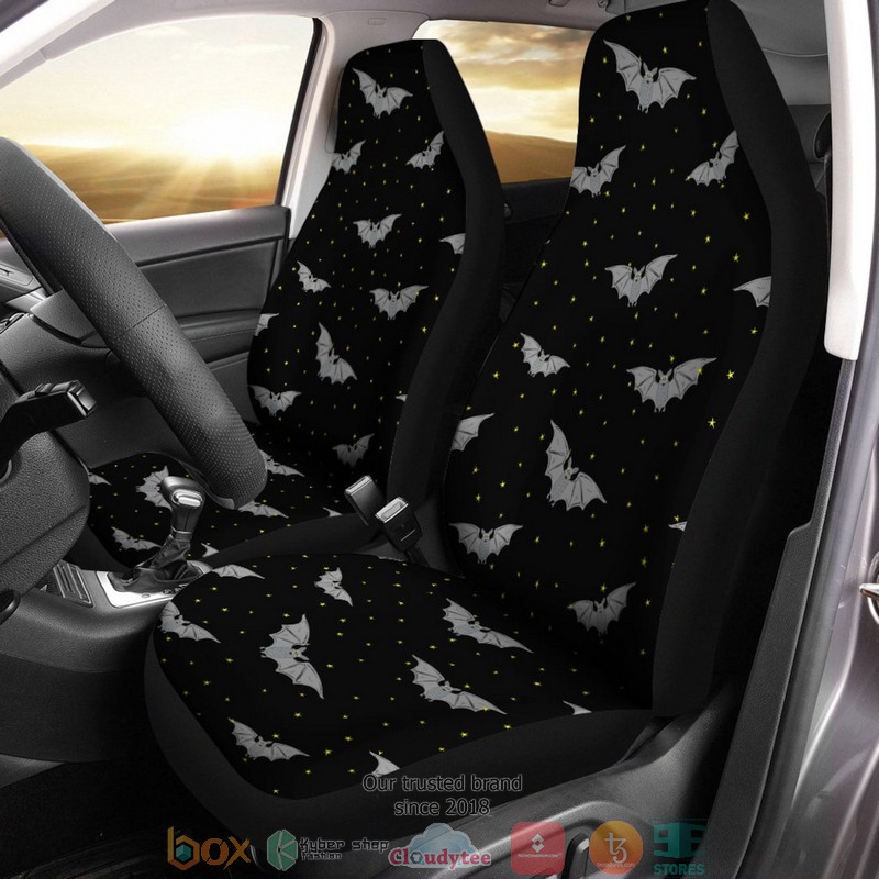 BEST Bats And Stars Spooky Halloween Car Seat Cover 5