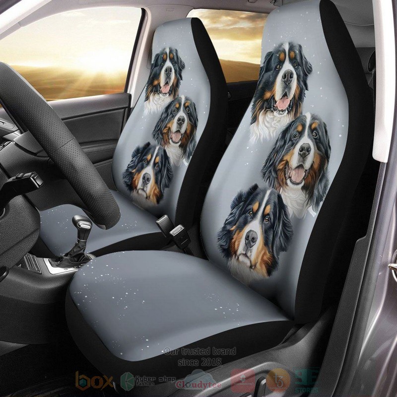 HOT Bernese Mountain Dog 3D Seat Car Cover 7