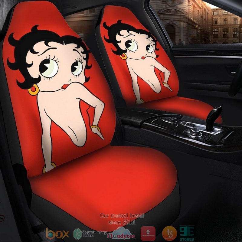 BEST Betty Boop Betty Boop Back Cartoon Red Car Seat Cover 1