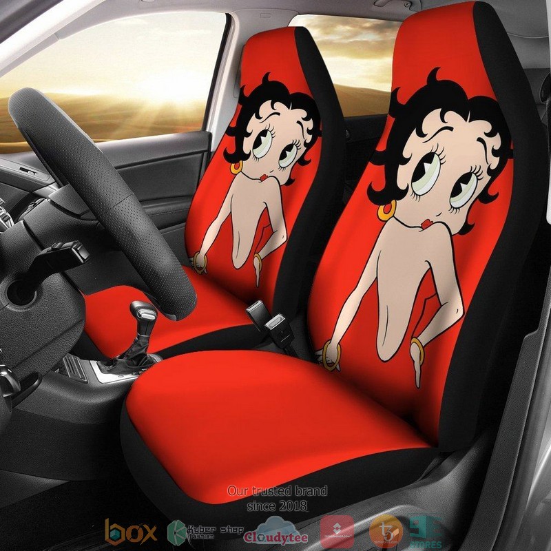 BEST Betty Boop Betty Boop Back Cartoon Red Car Seat Cover 6