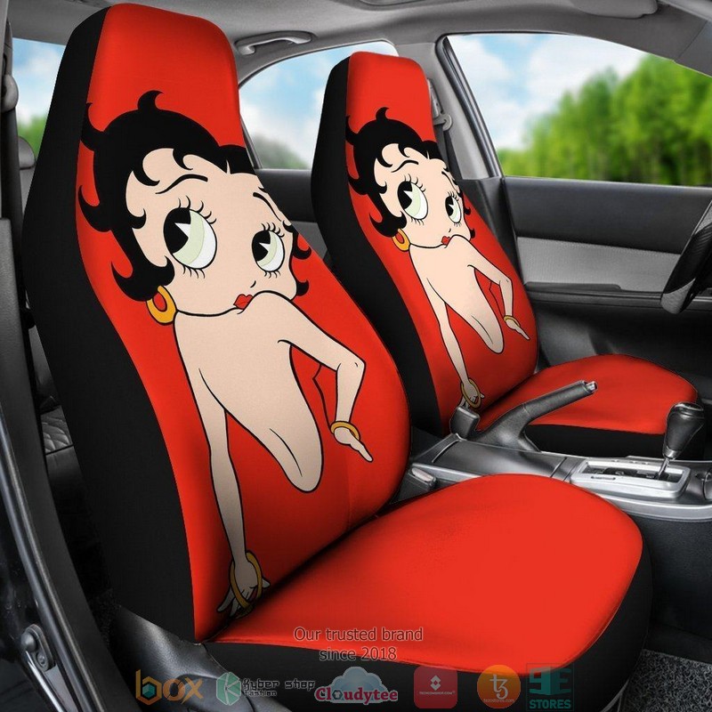 BEST Betty Boop Betty Boop Back Cartoon Red Car Seat Cover 8