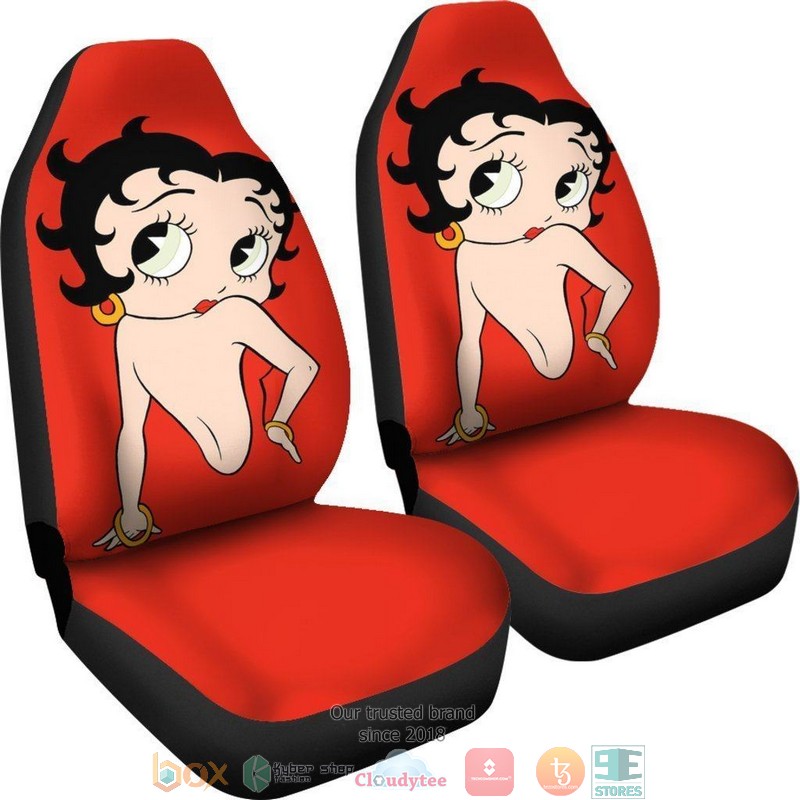 BEST Betty Boop Betty Boop Back Cartoon Red Car Seat Cover 9