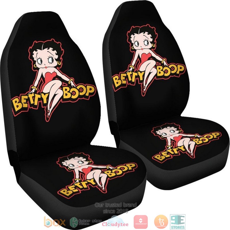 BEST Betty Boop Betty Boop Cartoon Black Car Seat Cover 7