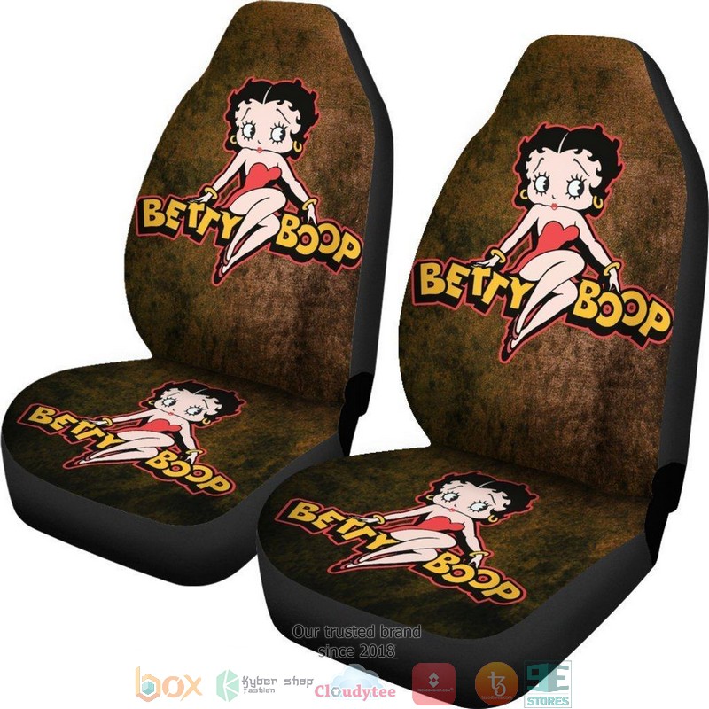BEST Betty Boop Betty Boop Cartoon Brown Car Seat Cover 5
