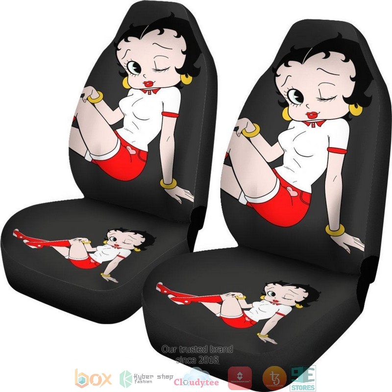 BEST Betty Boop Betty Boop Eyes Look Sport Suit Cartoon Car Seat Cover 5