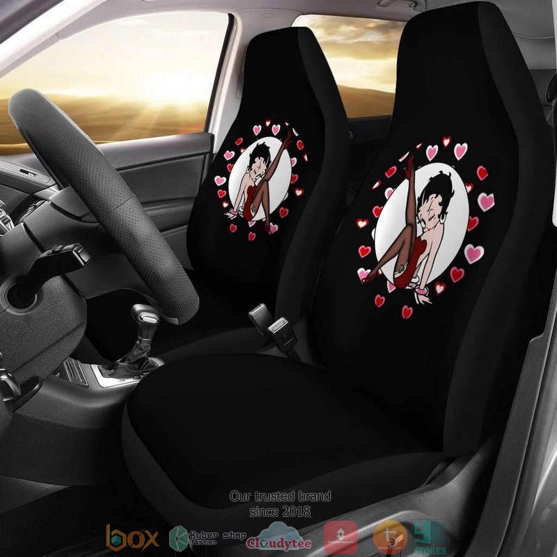 BEST Betty Boop Betty Boop Cartoon Black Car Seat Cover 9