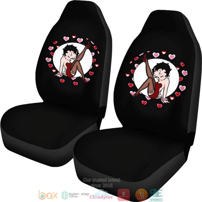BEST Betty Boop Betty Boop Hearts Car Seat Cover 2