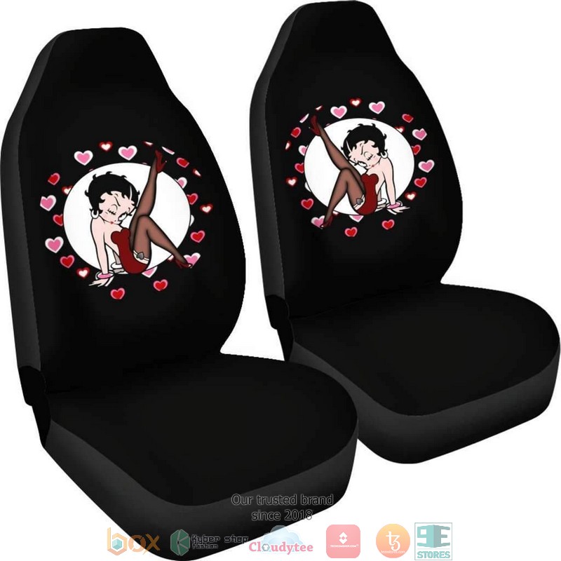 BEST Betty Boop Betty Boop Hearts Car Seat Cover 7