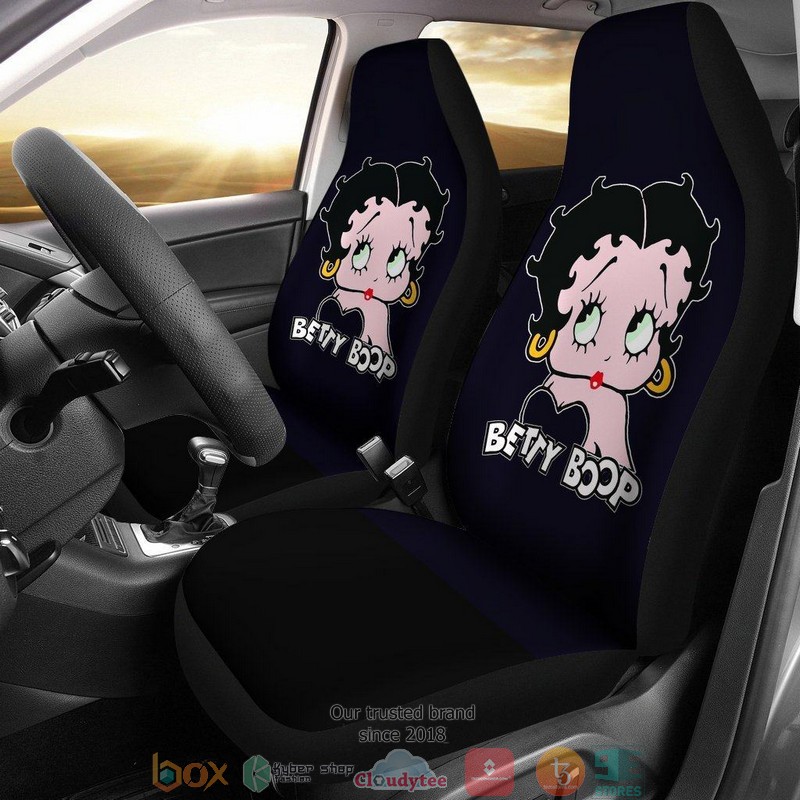 BEST Betty Boop Betty Boop Back Cartoon Red Car Seat Cover 10