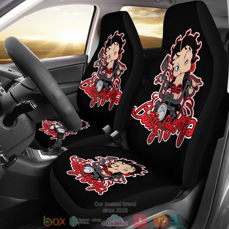 BEST Betty Boop Betty Boop Back Cartoon Red Car Seat Cover 11