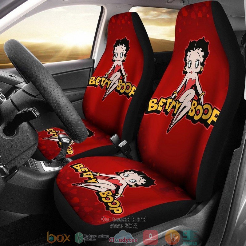 BEST Betty Boop Betty Boop Biker Babe Cartoon Car Seat Cover 9