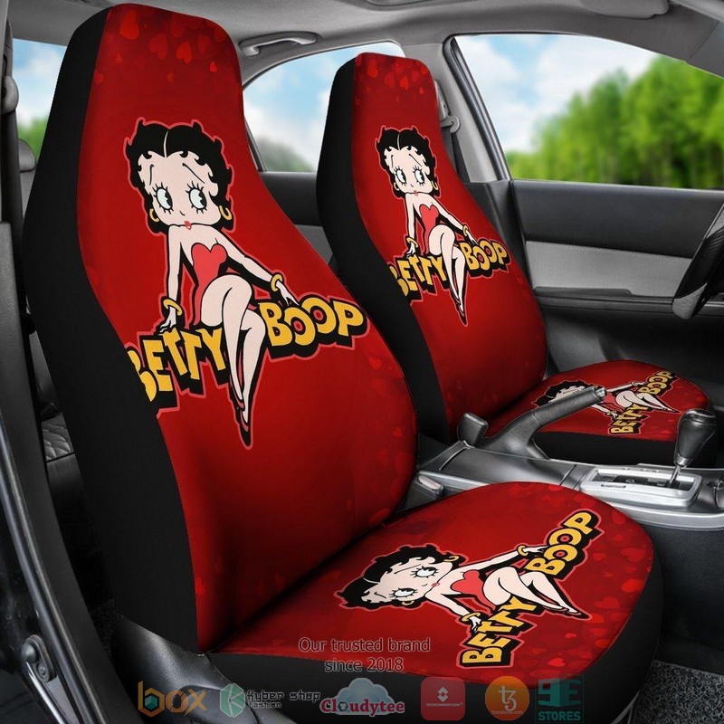 BEST Betty Boop Cartoon Betty Boop Hearts Car Seat Cover 6