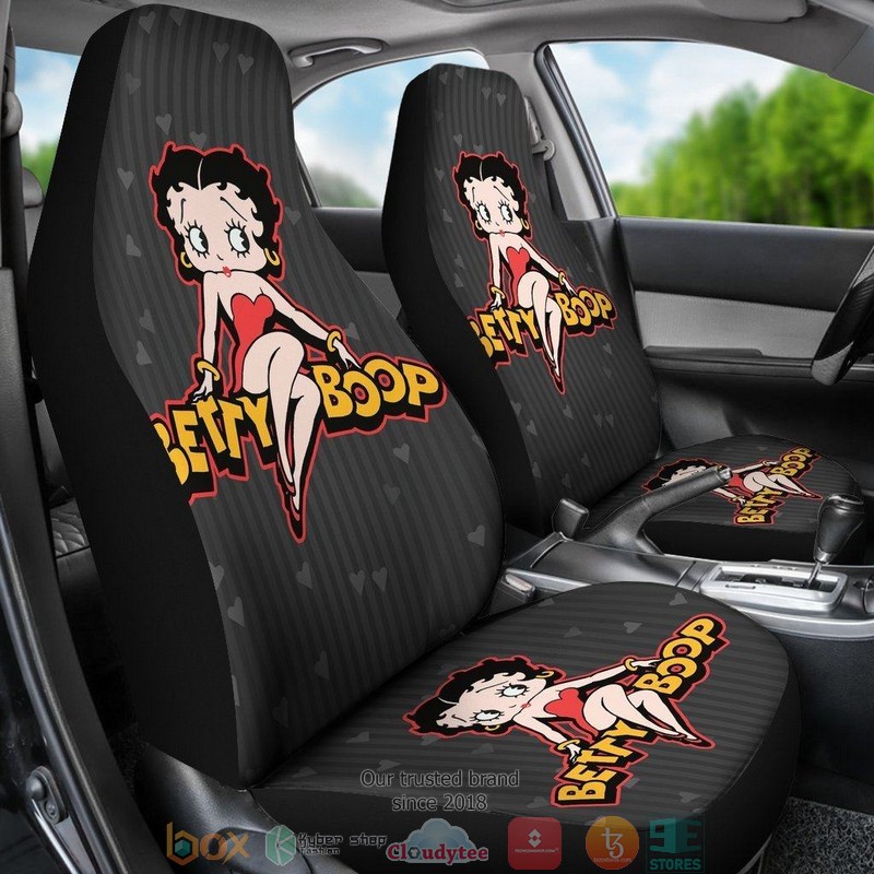 BEST Betty Boop Hearts Betty Boop Cartoon Car Seat Cover 6