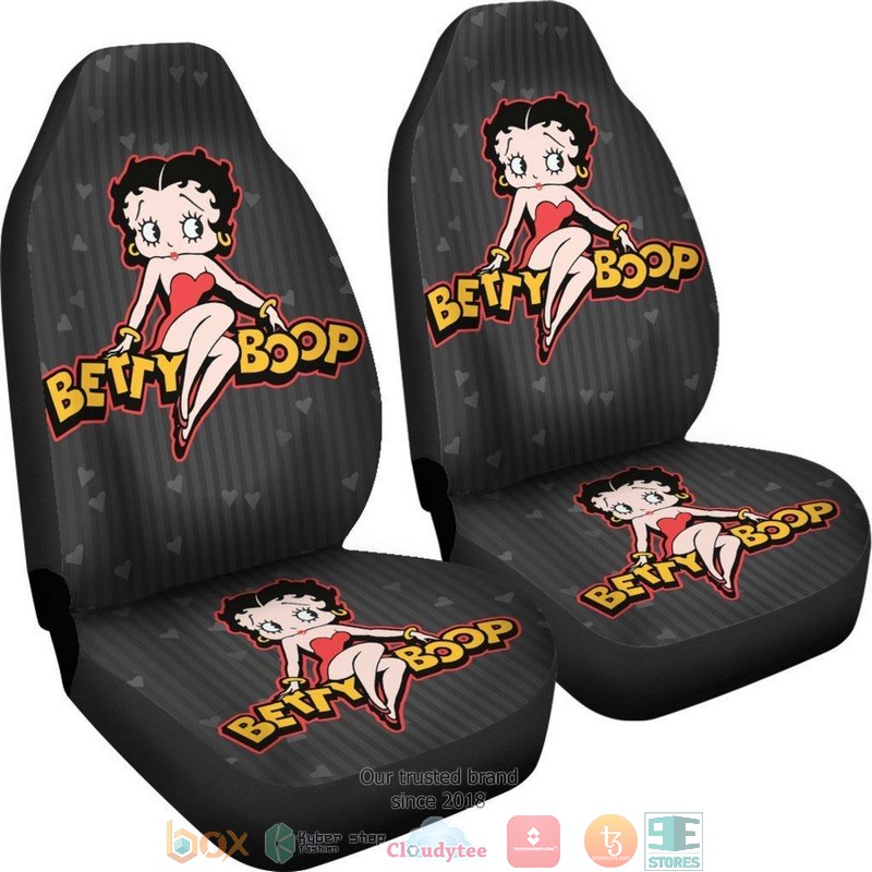 BEST Betty Boop Hearts Betty Boop Cartoon Car Seat Cover 7