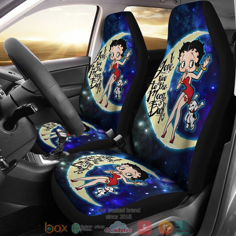 BEST Betty Boop Love You To The Moon And Back Car Seat Cover 12