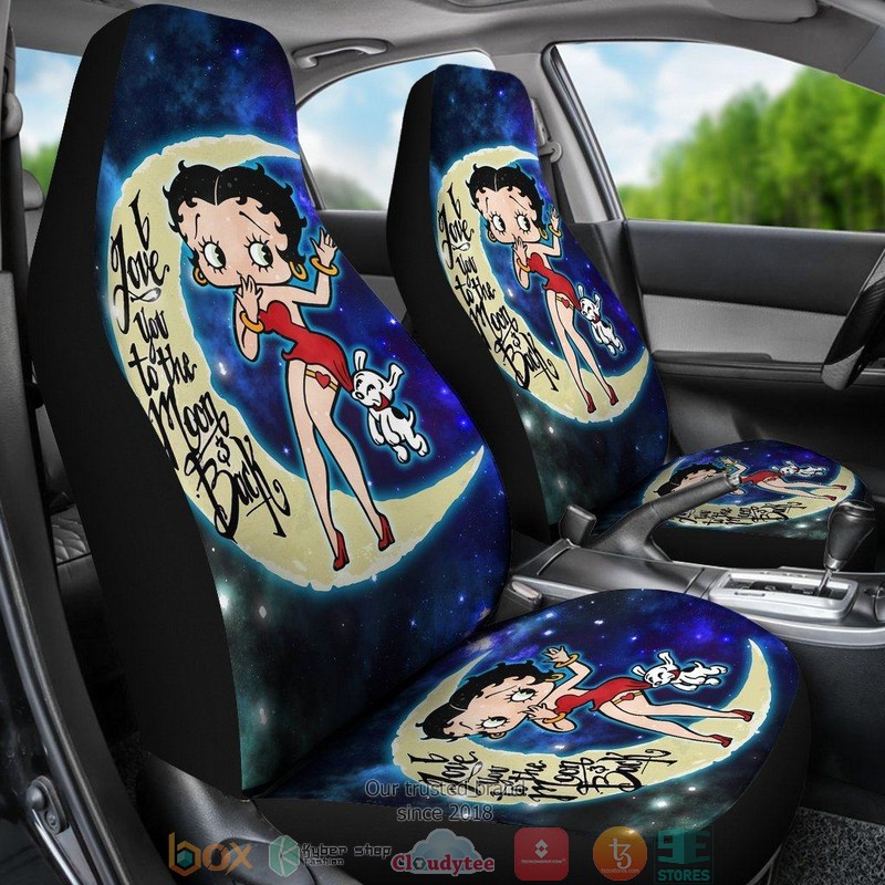 BEST Betty Boop Love You To The Moon And Back Car Seat Cover 15