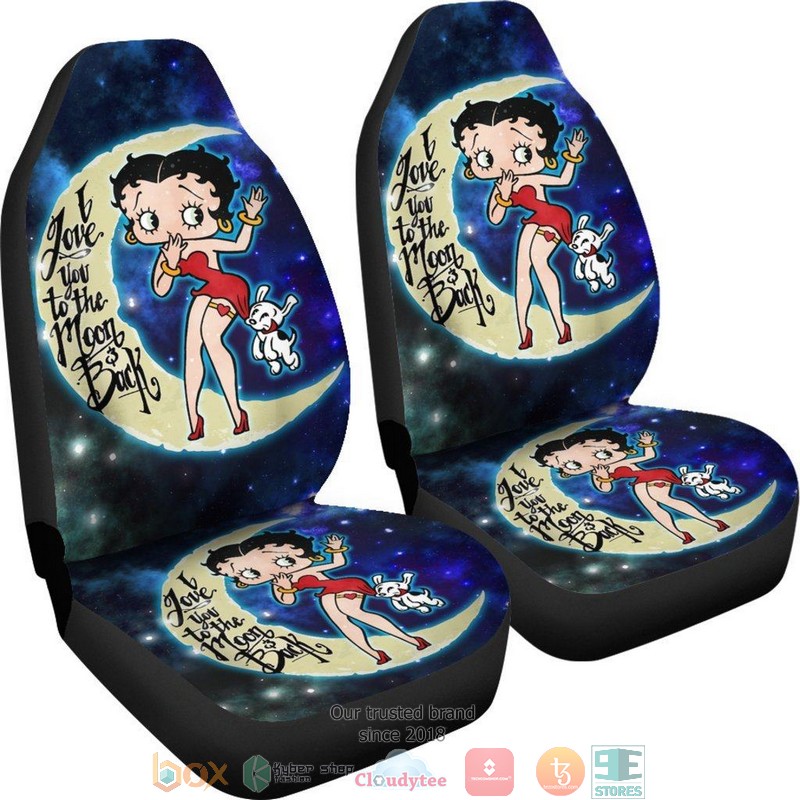 BEST Betty Boop Love You To The Moon And Back Car Seat Cover 4